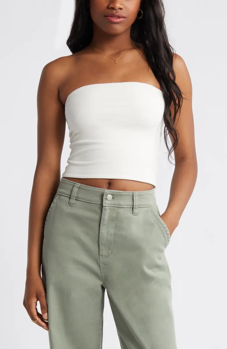 Scallop Trim Tube Top | Nordstrom