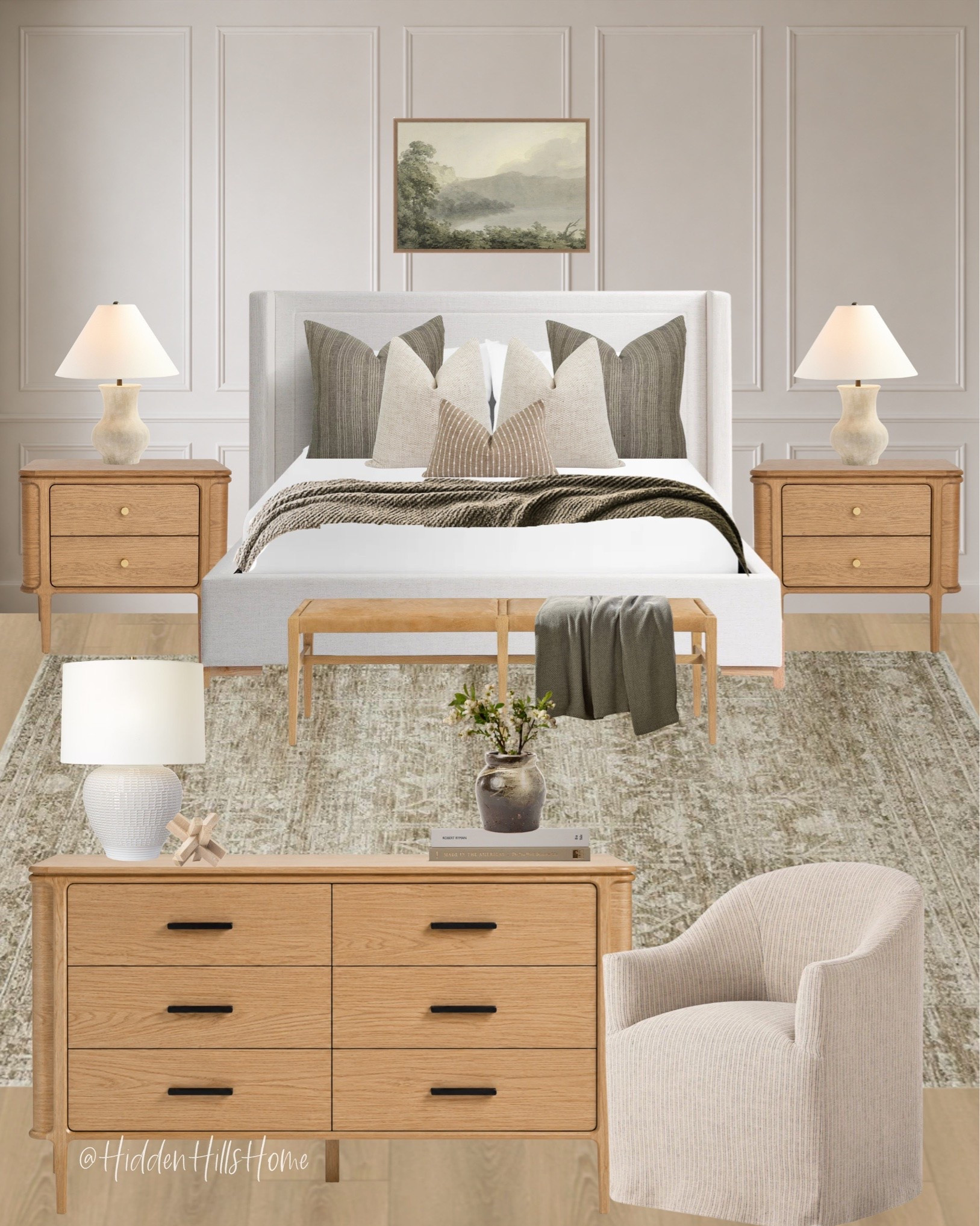 Bedroom mood board, bedroom design ideas, bedroom inspiration, bedding, home decor ideas, nightstands, bedroom rug #bed

#LTKHome #LTKSaleAlert #LTKSeasonal
