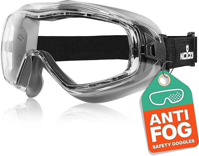 NoCry Safety Goggles with Anti Fog and Anti Scratch Coating for Men and Women; Vented Panoramic L... | Amazon (US)