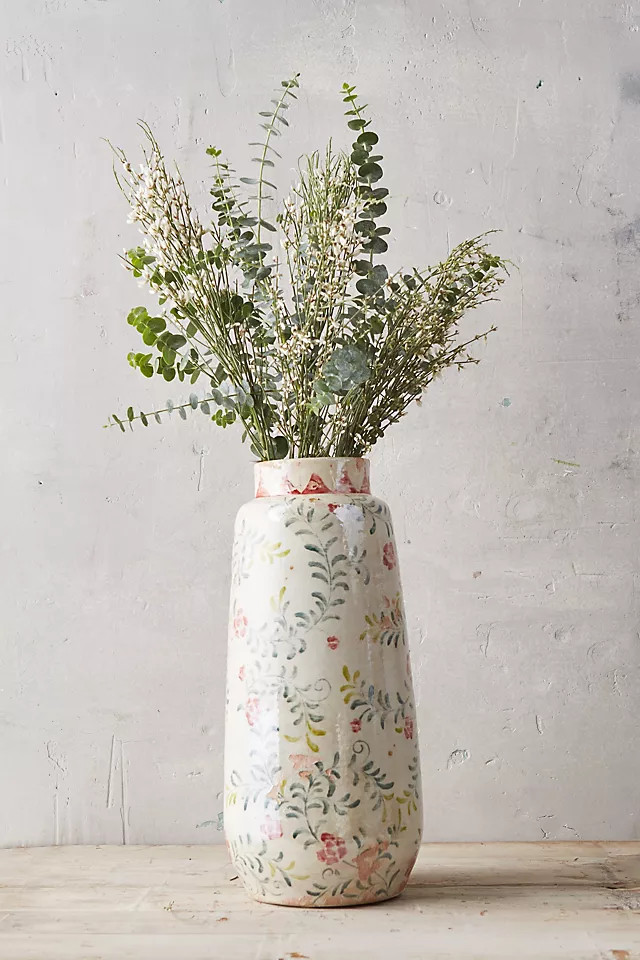 Rose + Vine Terracotta Vase | Anthropologie (US)
