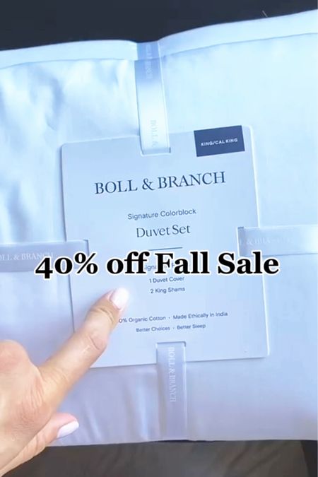 If you’ve seen my instagram stories, you know I’m a huge fan of Boll & Branch! Up to 40% off fall sale 🙌✨🍂🍃🍁 

#LTKSale #LTKhome #LTKSeasonal