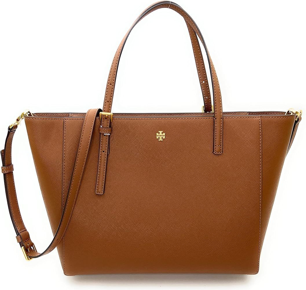 Tory Burch Emerson Leather Women's Tote (Moose) | Amazon (US)