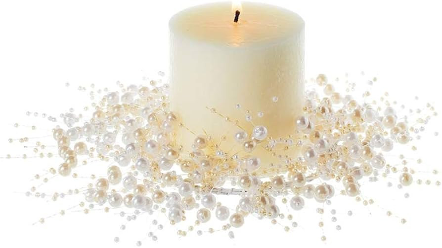 Sullivans 4" Pearl Bead Accent Ring | Amazon (US)