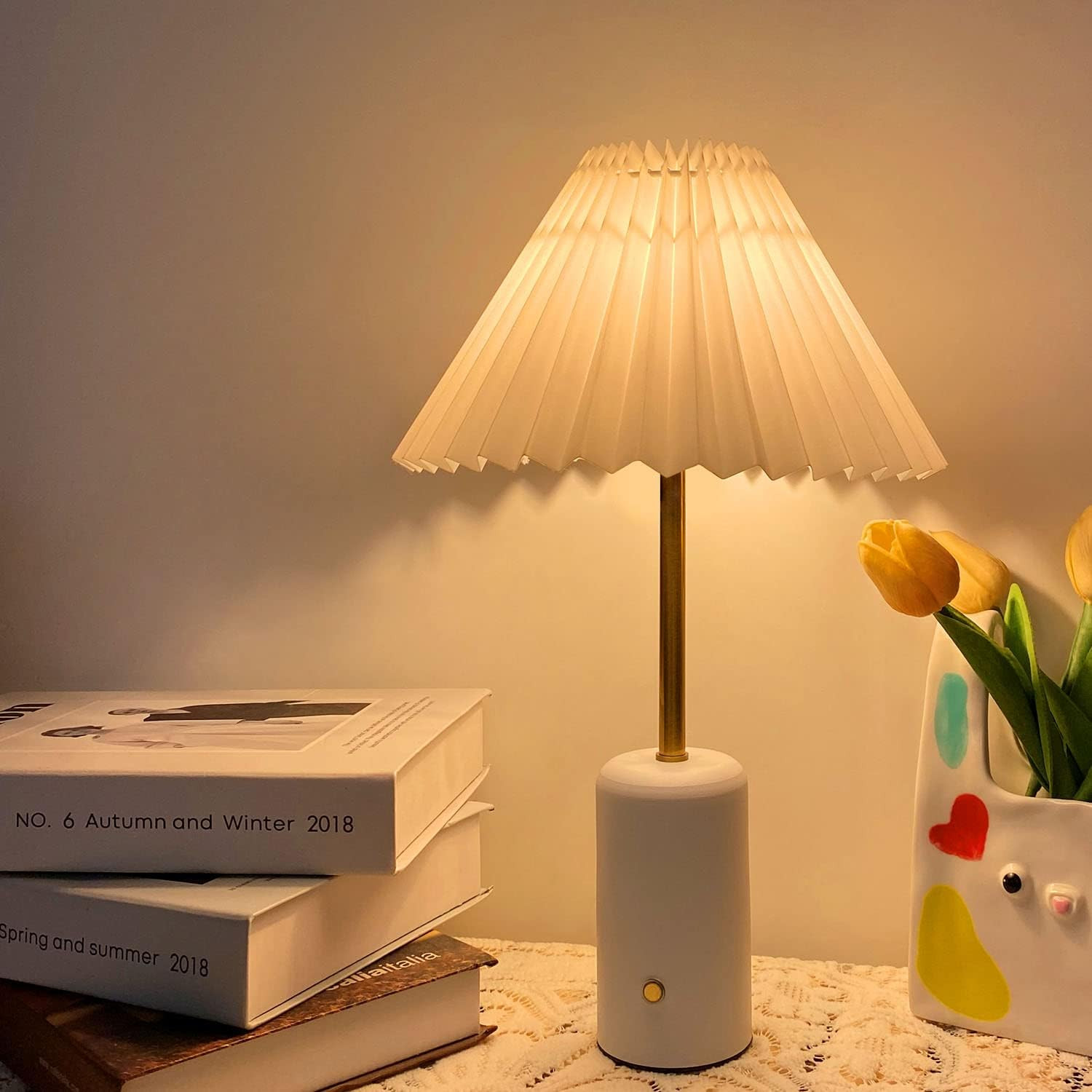 CHLORANTHUS Cordless Table Lamp, Touch Control Stepless Dimming, 5000mAh Rechargeable Battery Ple... | Amazon (US)