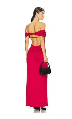 NIA Evangeline Dress in Crimson from Revolve.com | Revolve Clothing (Global)