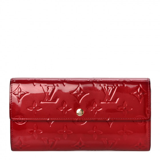 LOUIS VUITTON Vernis Sarah Wallet Pomme D'Amour | Fashionphile