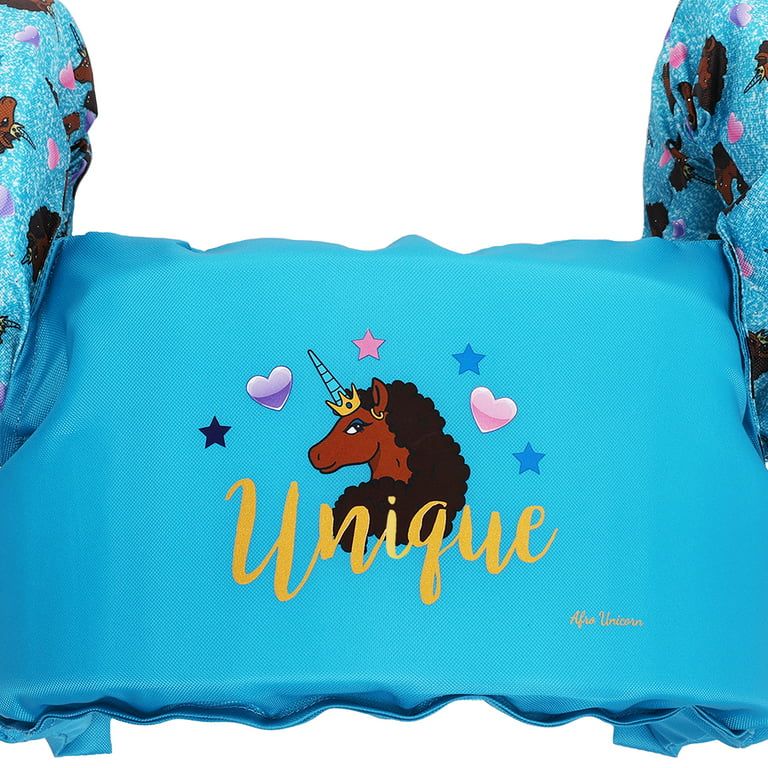 Afro Unicorn Unique Swim Trainer – Pool Float – Girls – Blue | Walmart (US)