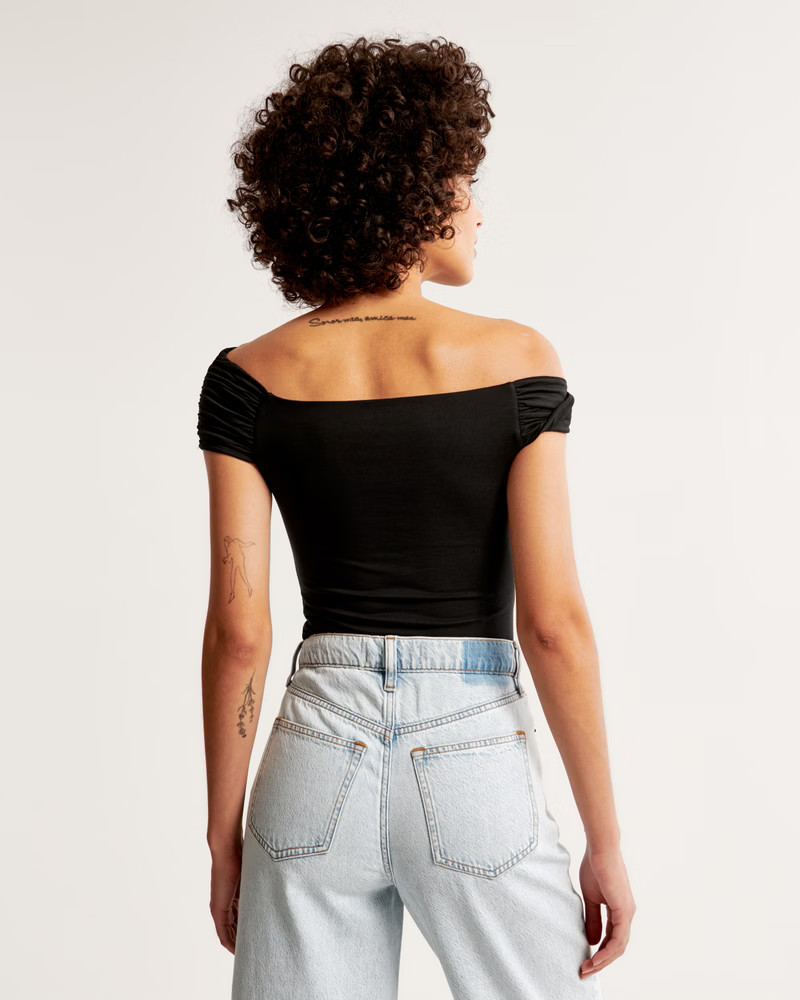 Women's Off-The-Shoulder Top | Women's Tops | Abercrombie.com | Abercrombie & Fitch (US)