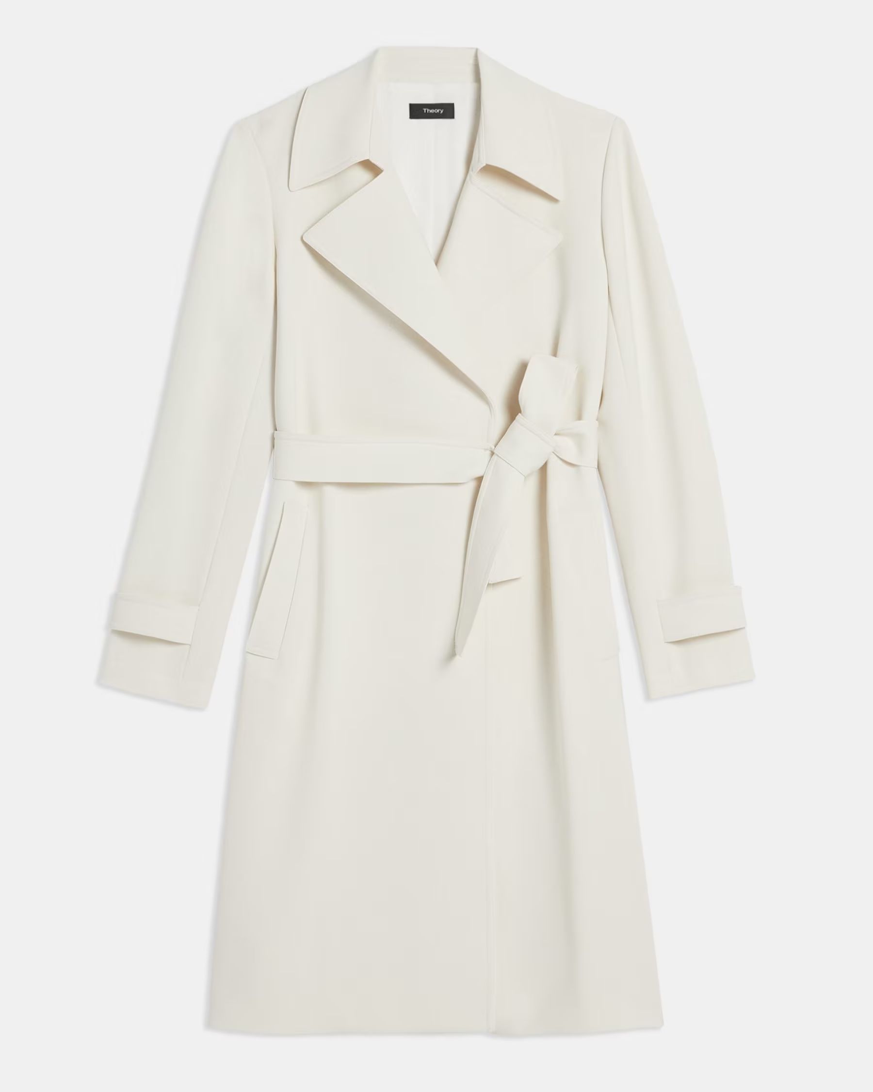 Oaklane Trench Coat in Crepe | Theory