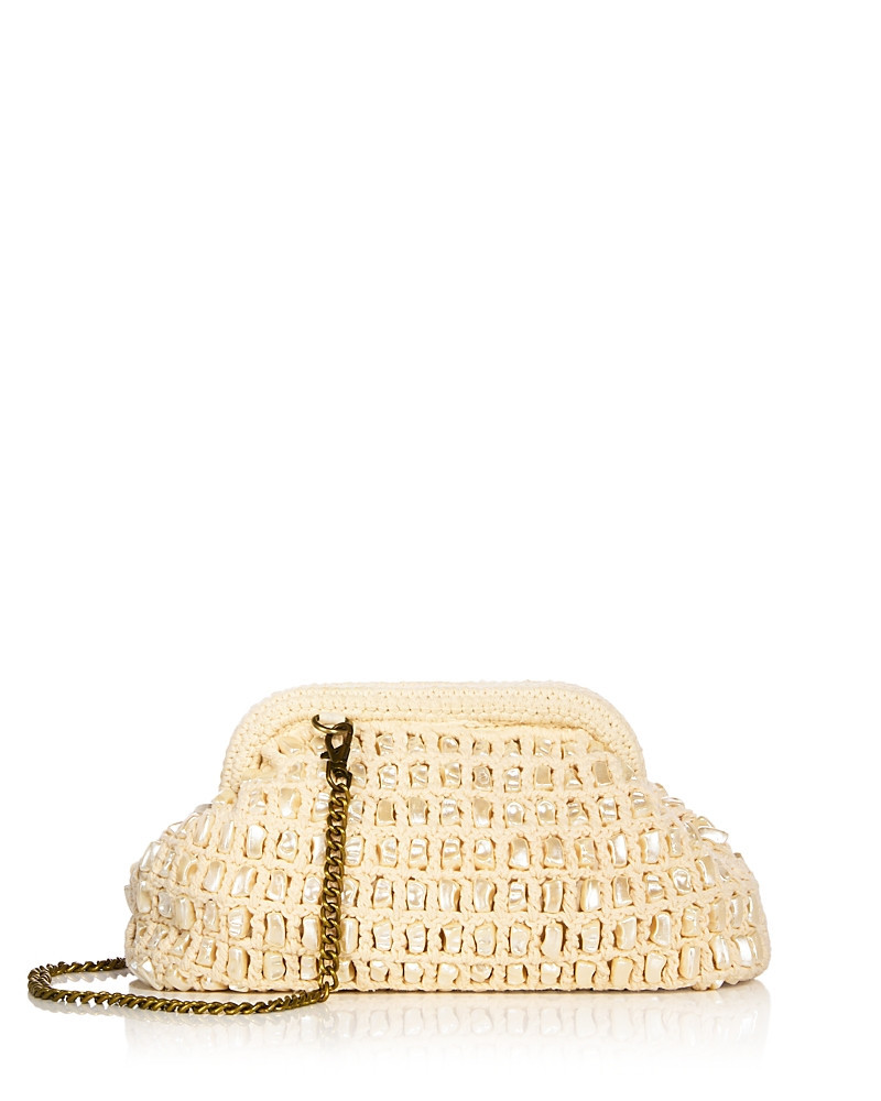 AQUA The Pearl Convertible Beaded Clutch - Exclusive | Bloomingdale's Handbags | Bloomingdale's (US)