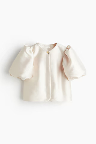 Balloon-sleeved blouse | H&M (DE, AT, CH, NL, FI)
