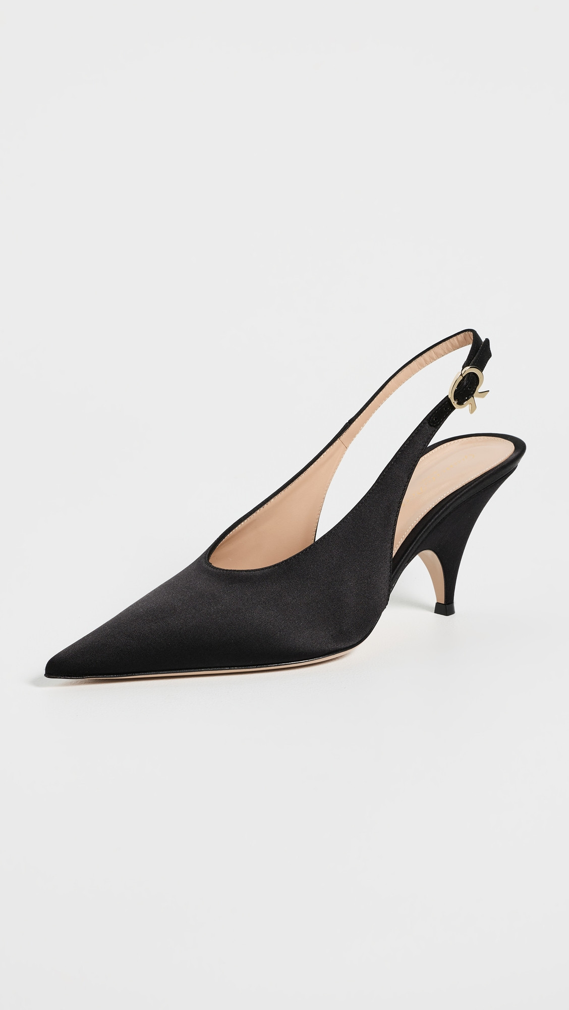 Gianvito Rossi Sofia Slingback Heels Black 41 | Shopbop