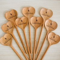 Engraved Wooden Spoon Personalized Christmas Favors & Gifts, Table Decor, Stocking Stuffers, Party For Guests | Etsy (US)