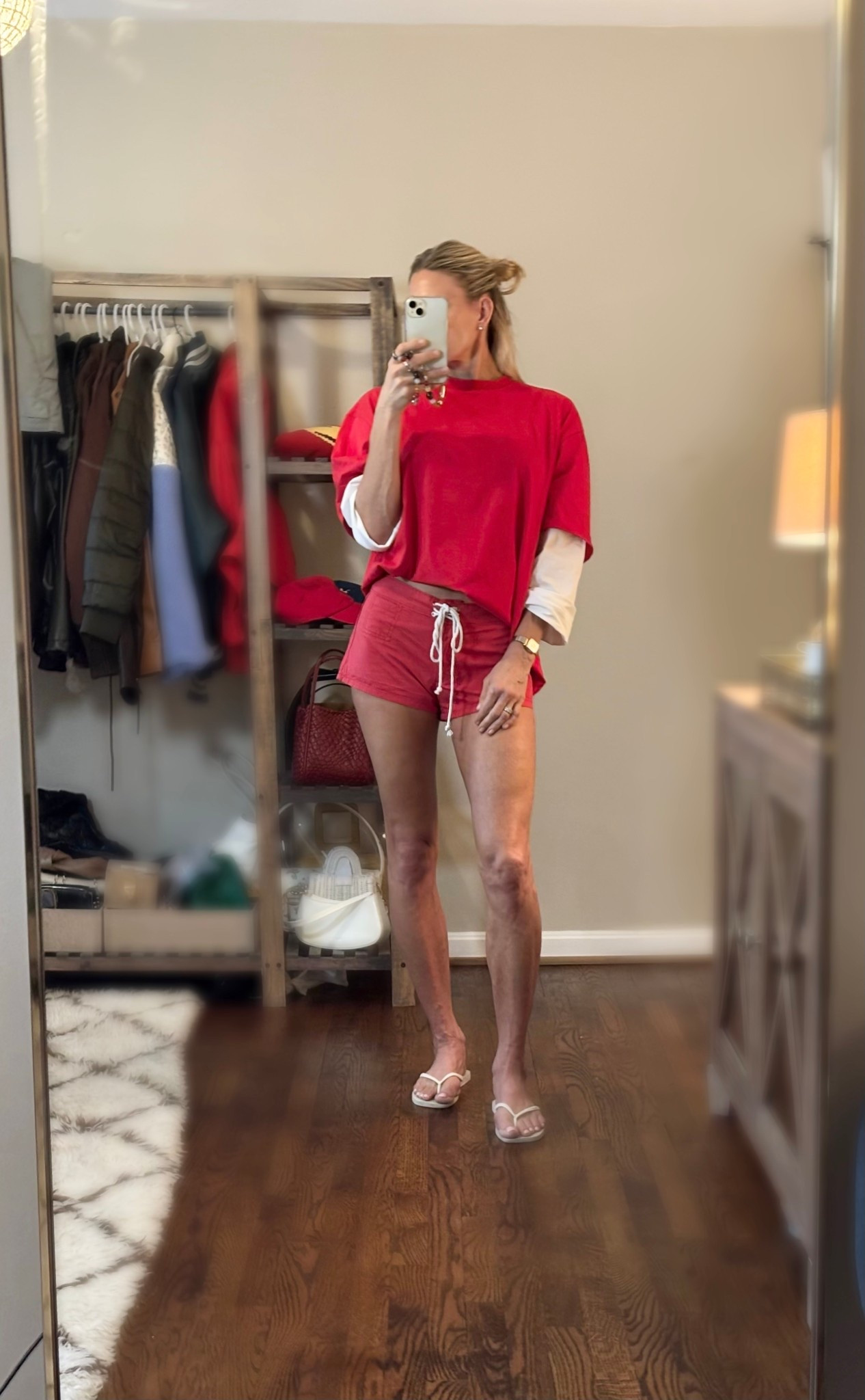 Lioness always nails it with their affordable and adorable casual wear. I love her “sundown shorts”. They remind me of board shorts. I got an XS and am normally a size 25. However I think I’m going to exchange the for a small! I linked the top in a different color way!