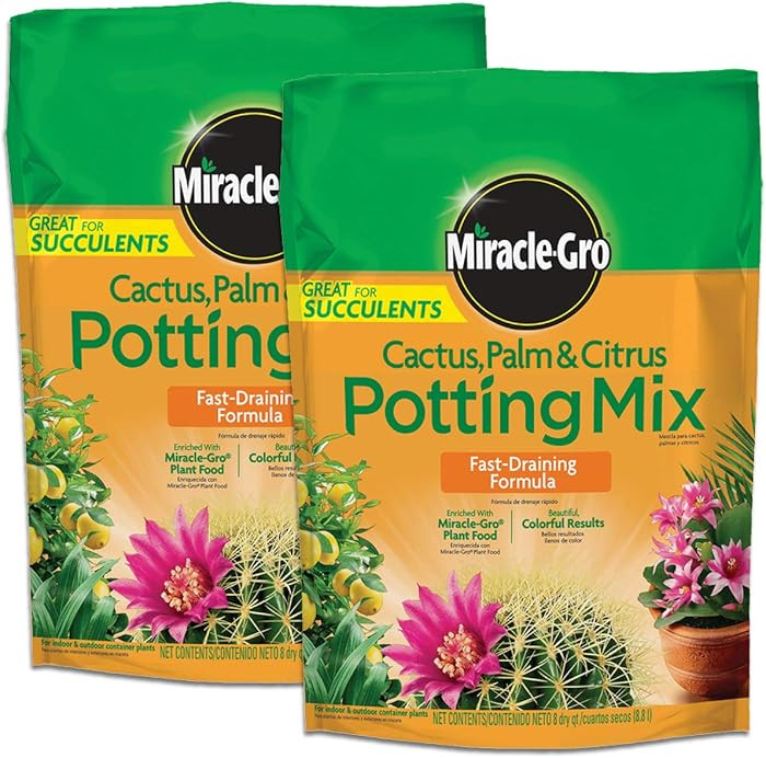 Miracle-GRO Cactus, Palm and Citrus Potting Mix, for Indoor or Outdoor Potted Plants, Great for S... | Amazon (US)