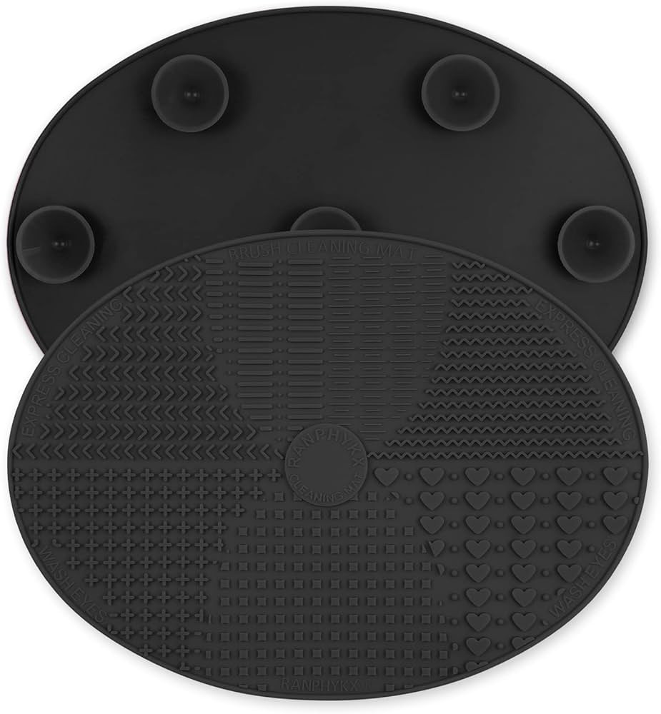 Makeup Brush Cleaner Mat Silicone Brush Cleaning Mat Big Size Make Up Brush Clean Pad with Suctio... | Amazon (US)