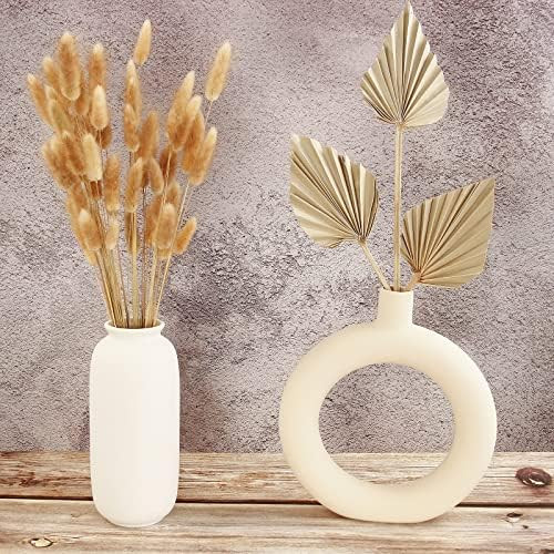 Dried Palm Leaves Bouquet，Dried Palm Spears and Bunny Tails Dried Flowers, Palm Leaves Perfect for H | Amazon (US)