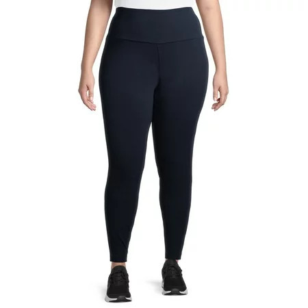 Terra & Sky Women s Plus Size High Waist Leggings | Walmart (US)