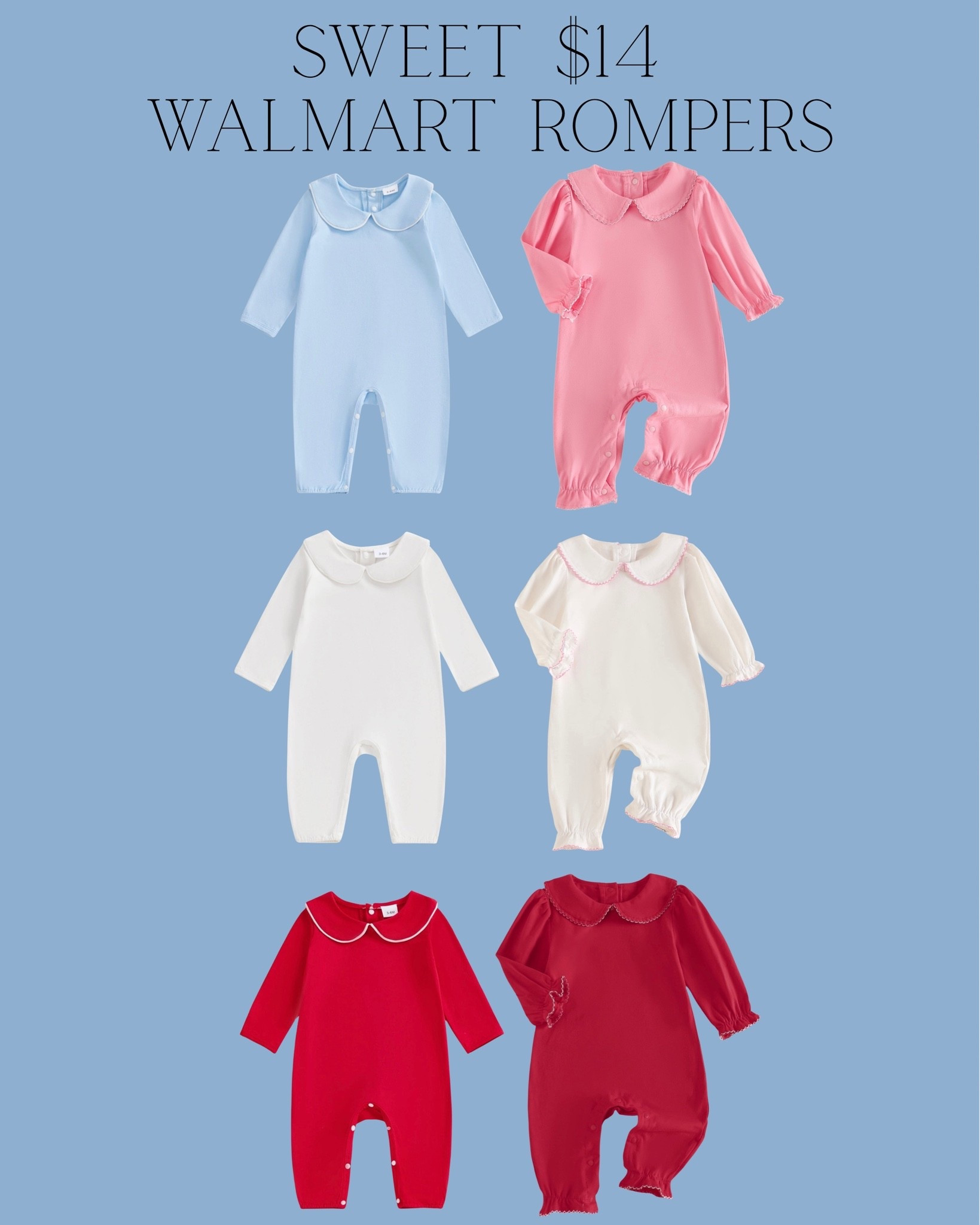 How adorable are these little rompers for fall/winter? Would be perfect for embroidery!!! 😍

#LTKSeasonal #LTKmomlife #LTKBaby