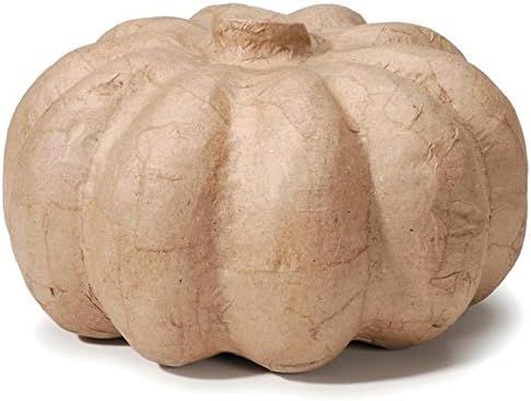 Darice Paper Mache Small 4" x 6.5" Pumpkin - DIY Halloween Harvest Thanksgiving | Amazon (US)