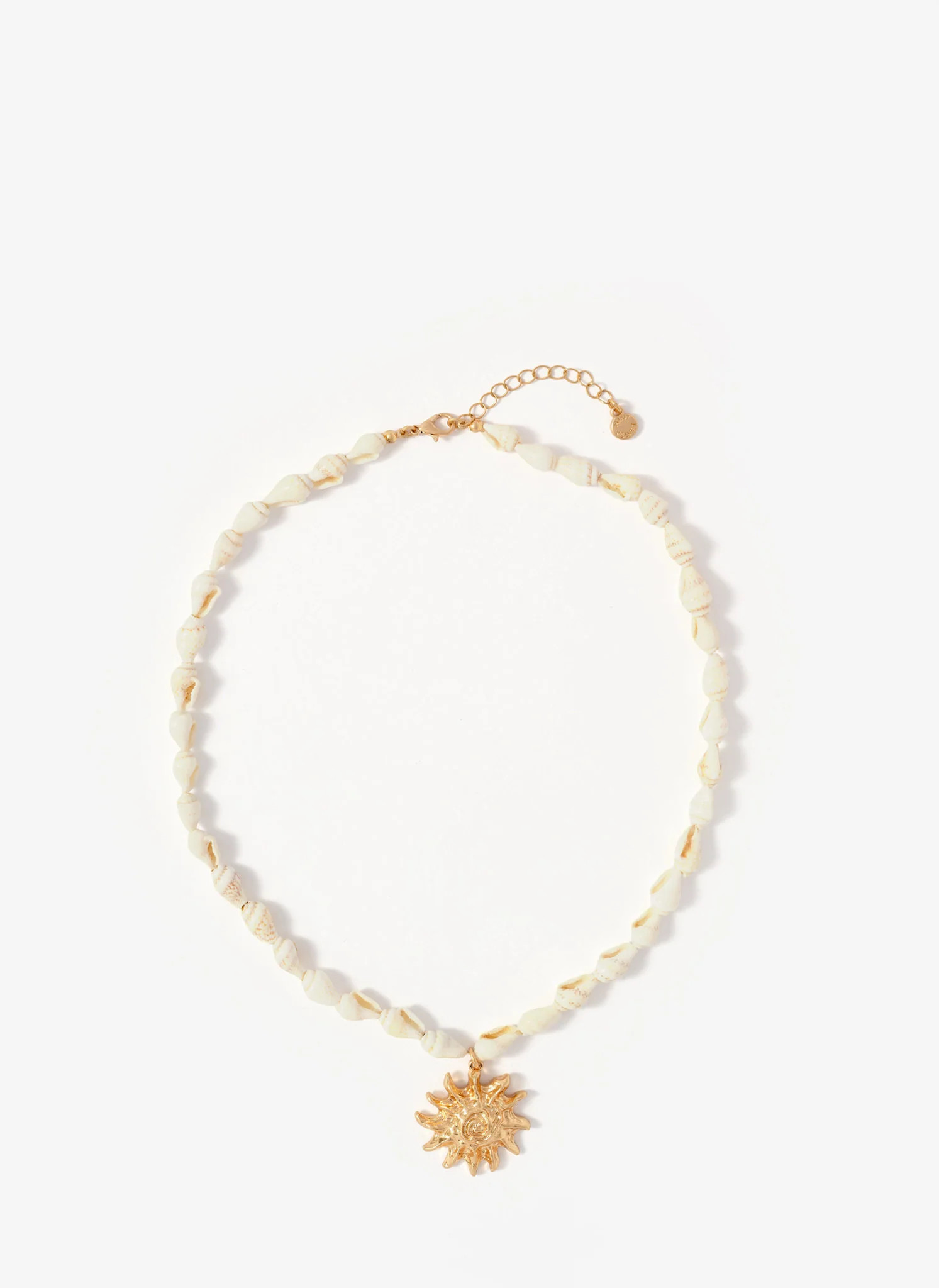 Shell Statement Sun Charm Necklace | Mint Velvet
