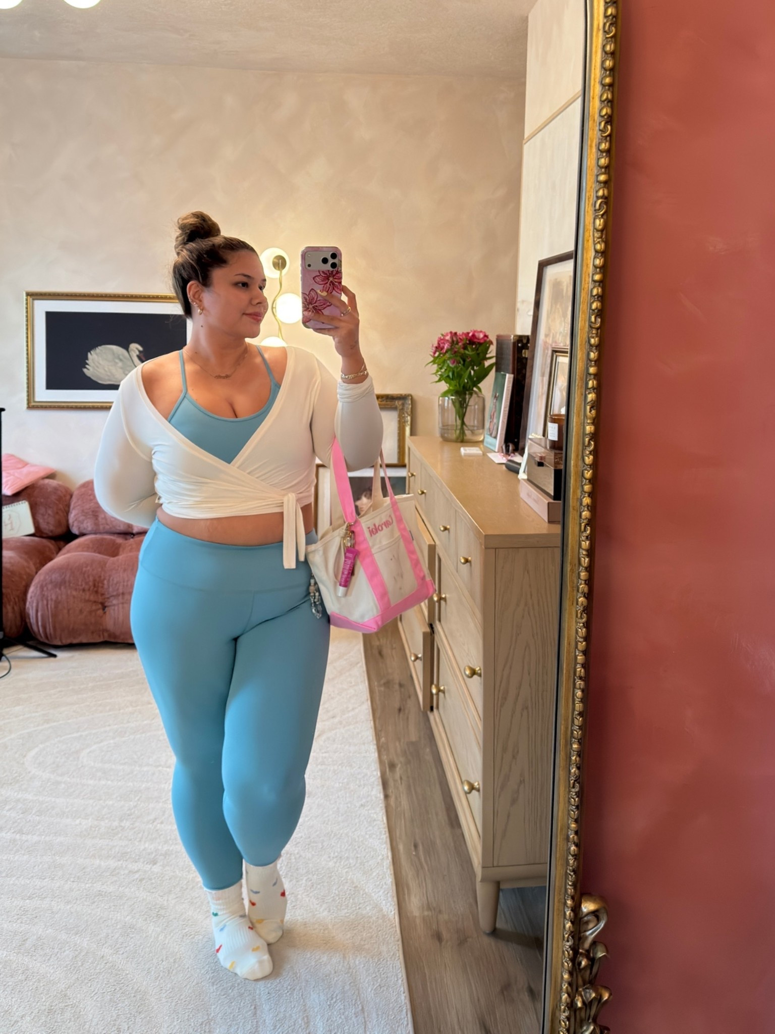 today’s Pilates outfit 🩵 wearing size XL in both!

#LTKfitnessgoals #LTKActive #LTKMidsize