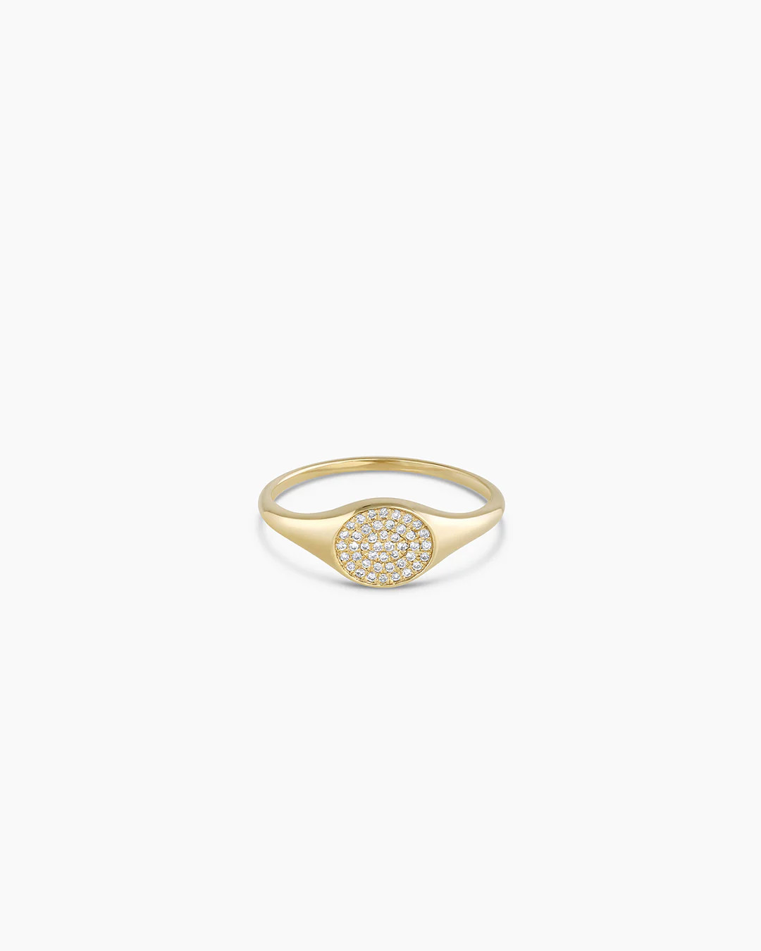 Diamond Pavé Signet Ring | gorjana