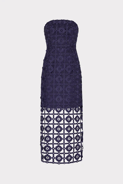 Kait Tile Lace Dress | MILLY