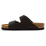 Birkenstock Unisex Arizona Black Oiled Leather Sandals - 7-7.5 B(M) US Women | Amazon (US)