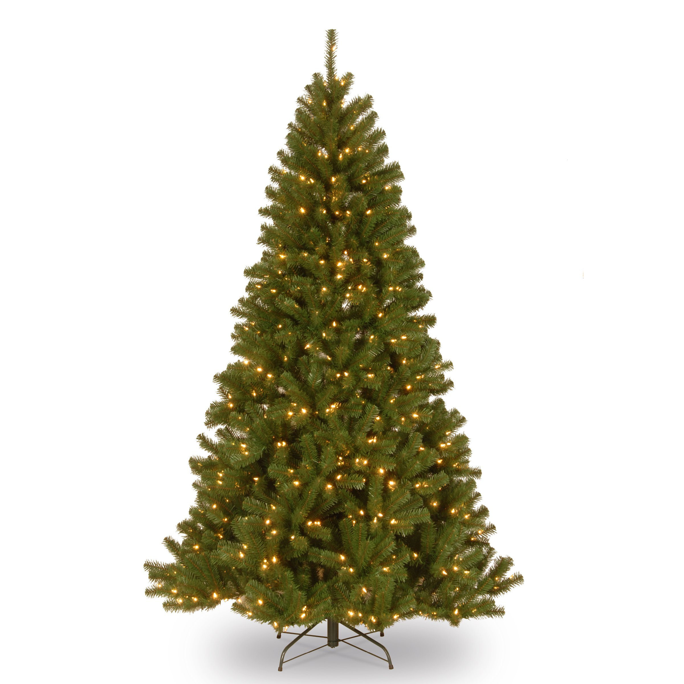 National Tree Company 7 ft Pre-Lit North Valley Spruce Artificial Christmas Tree, 500 Clear Light... | Amazon (US)
