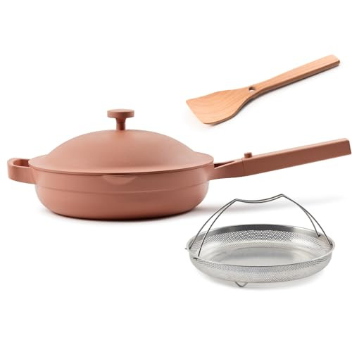Our Place Always Pan 2.0-10.5” (2.6 Qt) Nonstick, Toxin-Free Ceramic Cookware | Patented 10-in-... | Amazon (US)