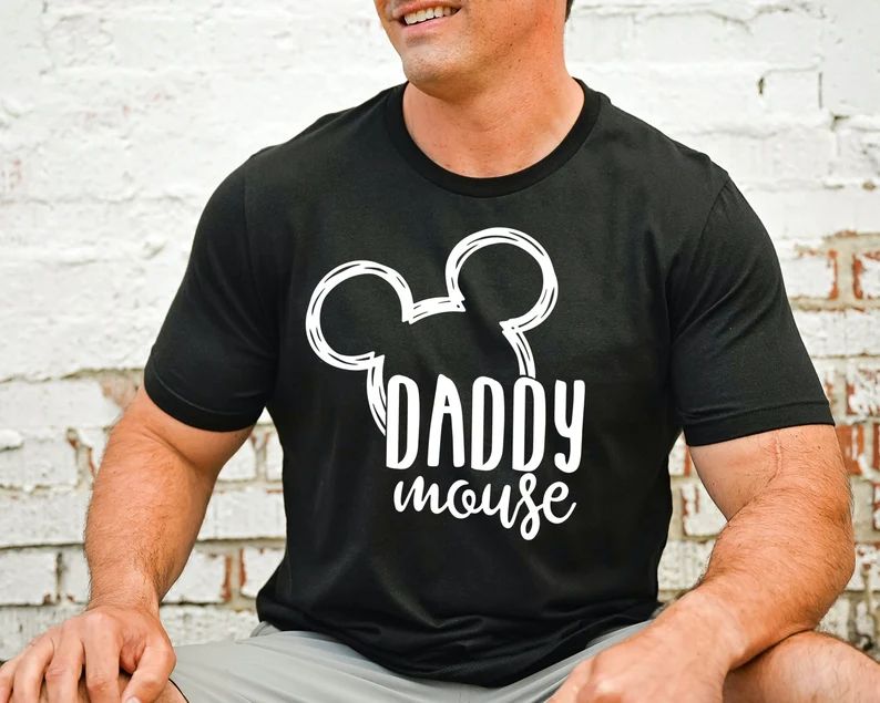 Daddy Mouse Shirt I Disney Dad Shirts I Disneyland T-Shirt I Mens Disney T-Shirts I Matching Fami... | Etsy (US)