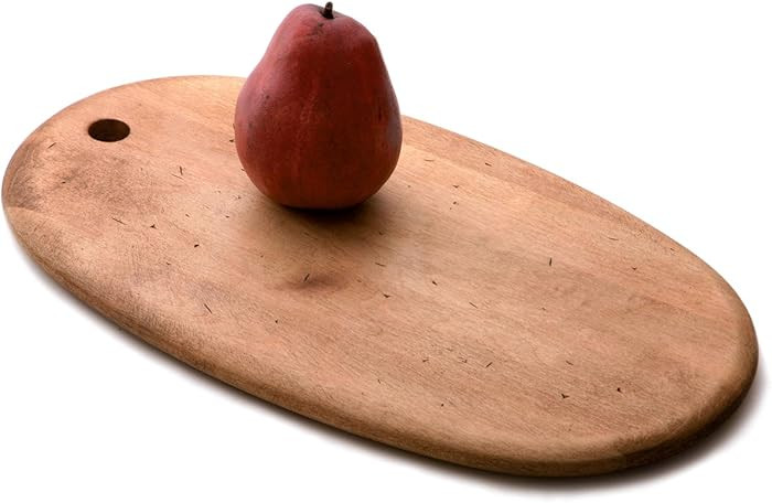 J.K. Adams 14.5” x 8.5” Maple Wood Artisan Cutting Board with Distressed Finish, Oval-Shaped | Amazon (US)