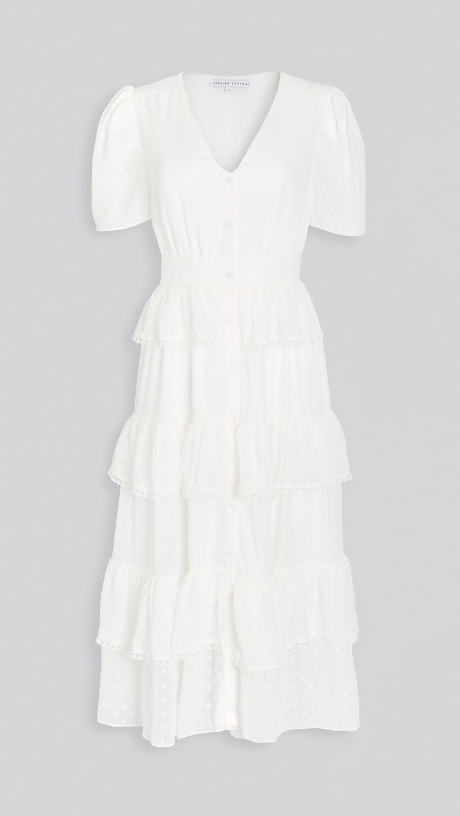 Tiered Midi Shirtdress | Shopbop