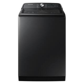Samsung 5.5 cu.ft. Extra-Large Capacity Smart Top Load Washer with Super Speed in Brushed Black W... | The Home Depot