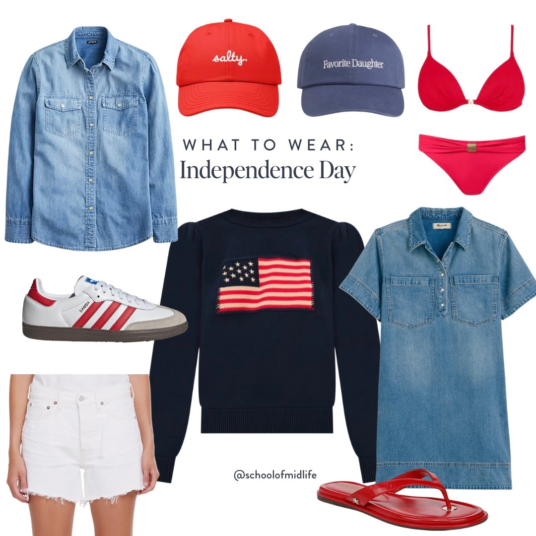 What to Wear: Independence Day 🇺🇸

#fashionover40 #fashionover50 #midlifefashion

#LTKOver40 #LTKStyleTip #LTKSummerEdit