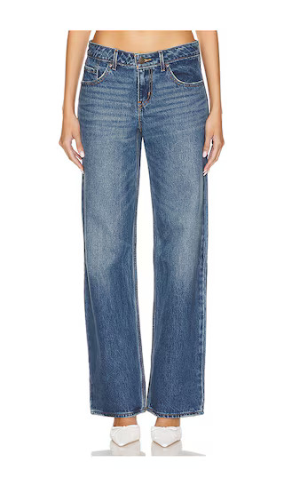 Low Loose Wide Jeans in Living The Good Life | Revolve Clothing (Global)