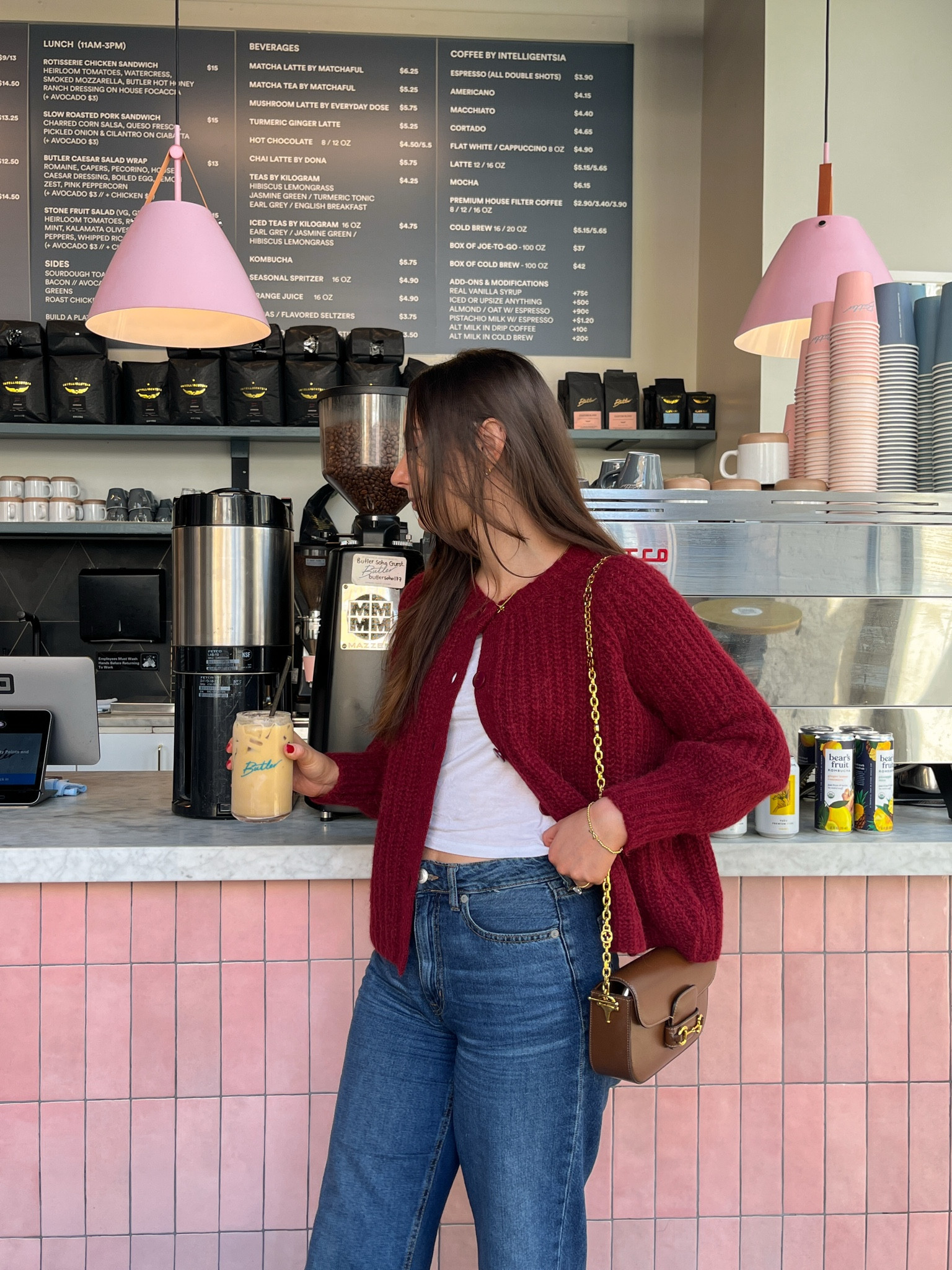 nyc outfit, nyc fashion, nyc night outfits, nyc fall outfit, nyc fall, nyc style, fall fashion, fall 2024, fall shoes, fall outfit ideas, fall transition outfits, fall outfits 2024, early fall ootd, pinterest aesthetic, Pinterest outfit, outfit ideas, outfit inspo, outfit inspiration, ootd inspo, casual style, casual outfit ideas, everyday outfit, Fall outfit, fall outfits, jeans, denim, fall basics, fall staples, jeans women, jeans outfits, jeans and a nice top, wide leg jeans, high waisted jeans, high waist jeans, casual outfits, casual fall outfit, cardigan, cardigan outfit, red cardigan, maroon cardigan, red cardigan outfit, maroon cardigan outfit, burgundy cardigan, burgundy outfit, sezane sweater