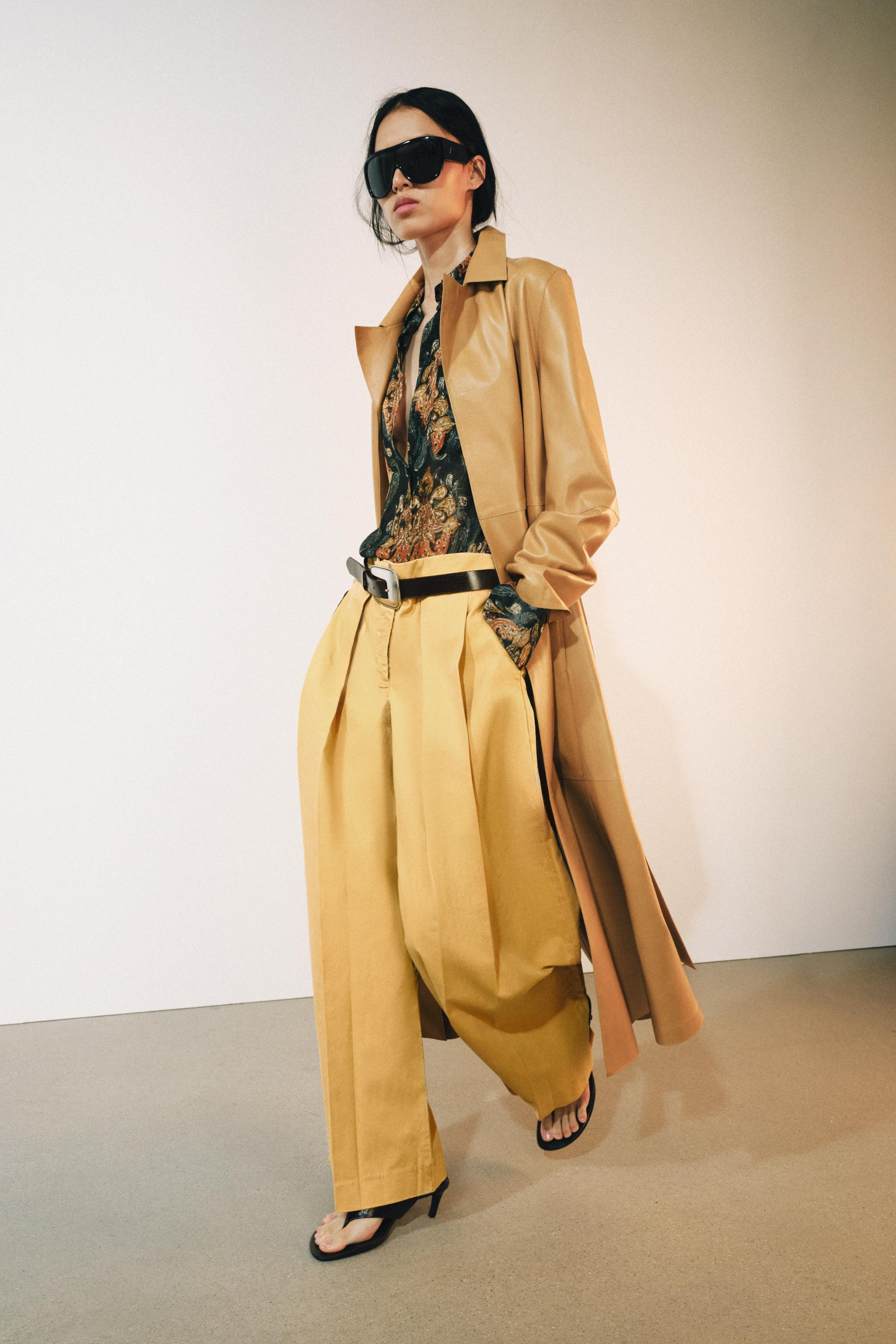 ZW COLLECTION PLEATED PANTS | Zara US