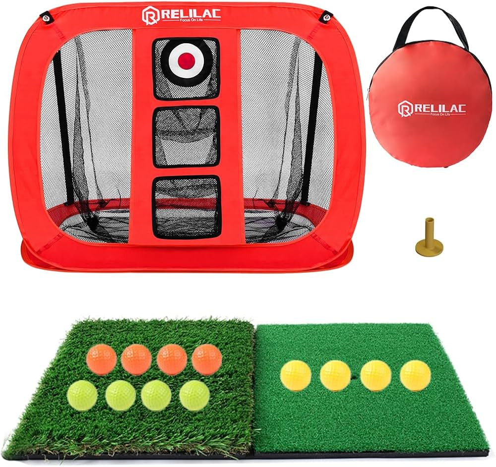 Pop Up Golf Chipping Net - Indoor/Outdoor Golfing Target Accessories for Backyard Accuracy and Sw... | Amazon (US)