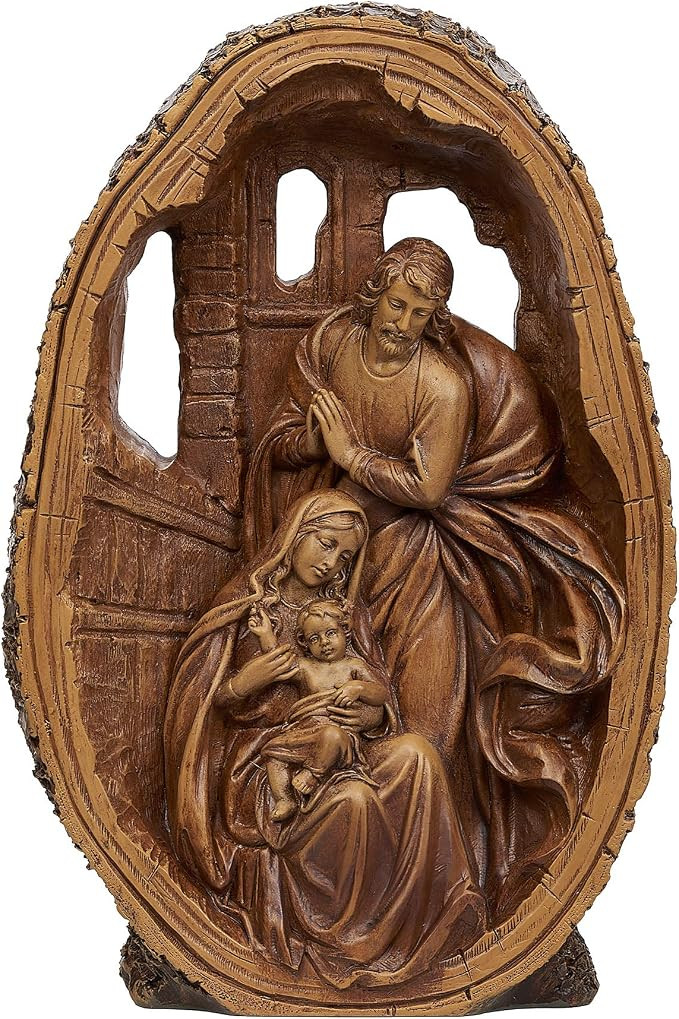 Joseph's Studio by Roman - Nativity Holy Family Figure, Carved Wood Look, Renaissance Collection,... | Amazon (US)