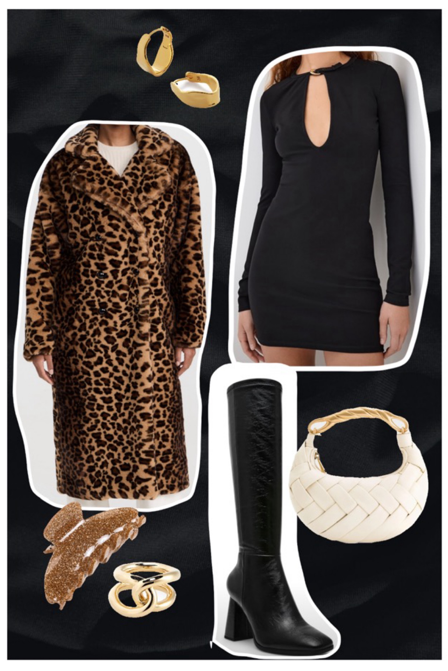 holidays glam / fancy party look / thanksgiving & Christmas outfit / all black and leopard coat 

#LTKParties #LTKHoliday #LTKCyberWeek