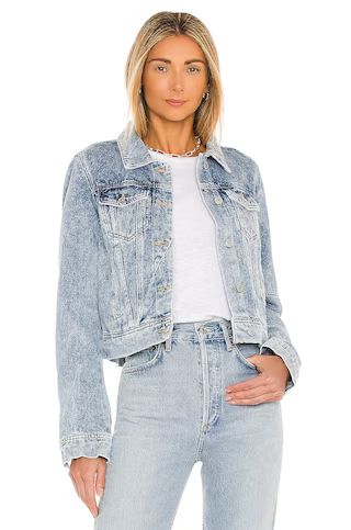 Free People Rumors Denim Jacket in Indigo Blue from Revolve.com | Revolve Clothing (Global)