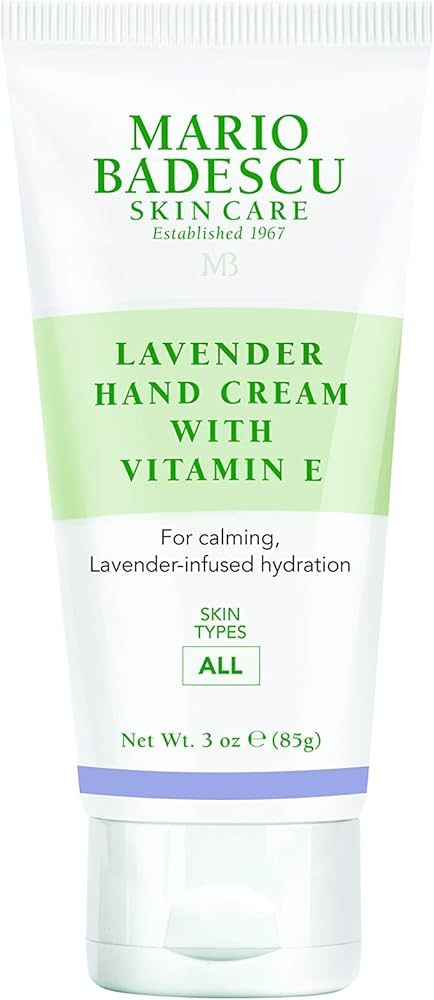 Mario Badescu Hand Cream With Vitamin E for Dry Cracked Hands, Moisturizing, Light and Fast-Absor... | Amazon (US)