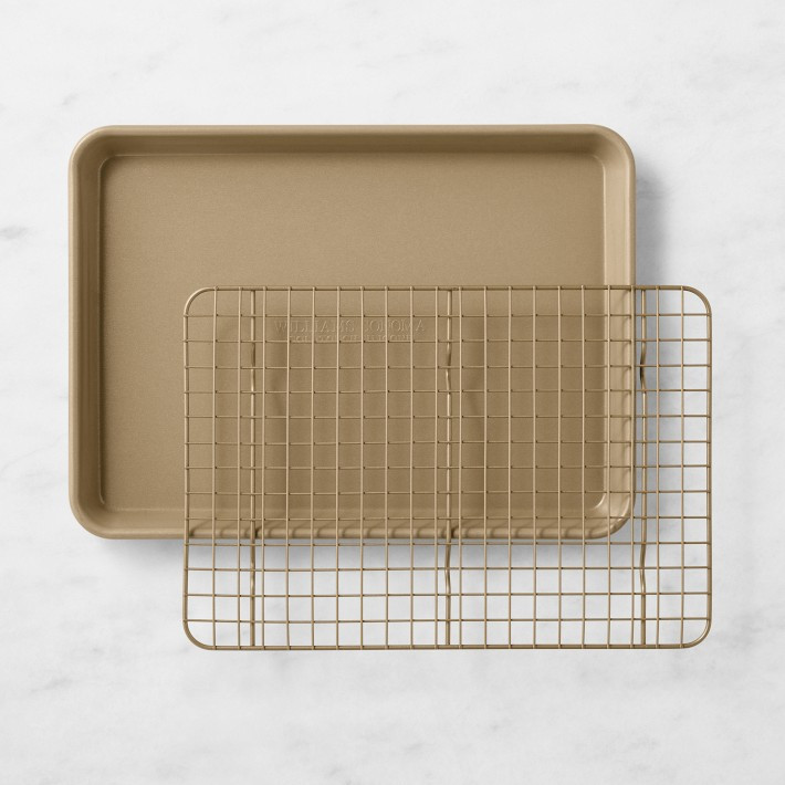Williams Sonoma Goldtouch® Silicone Nonstick Quarter Sheet Pan with Rack | Williams-Sonoma