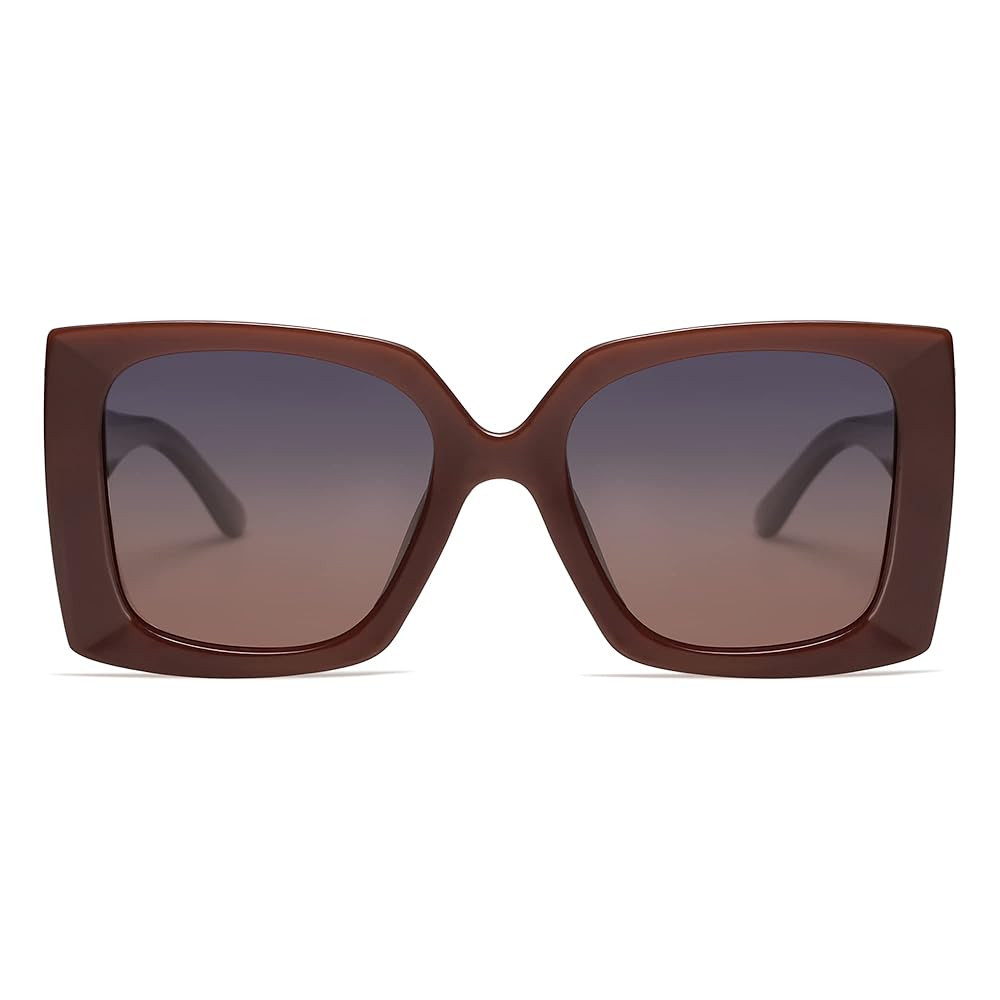 SOJOS Retro Square Polarized Womens Sunglasses Trendy Oversized Large Women's Big Shades SJ2224 | Amazon (US)