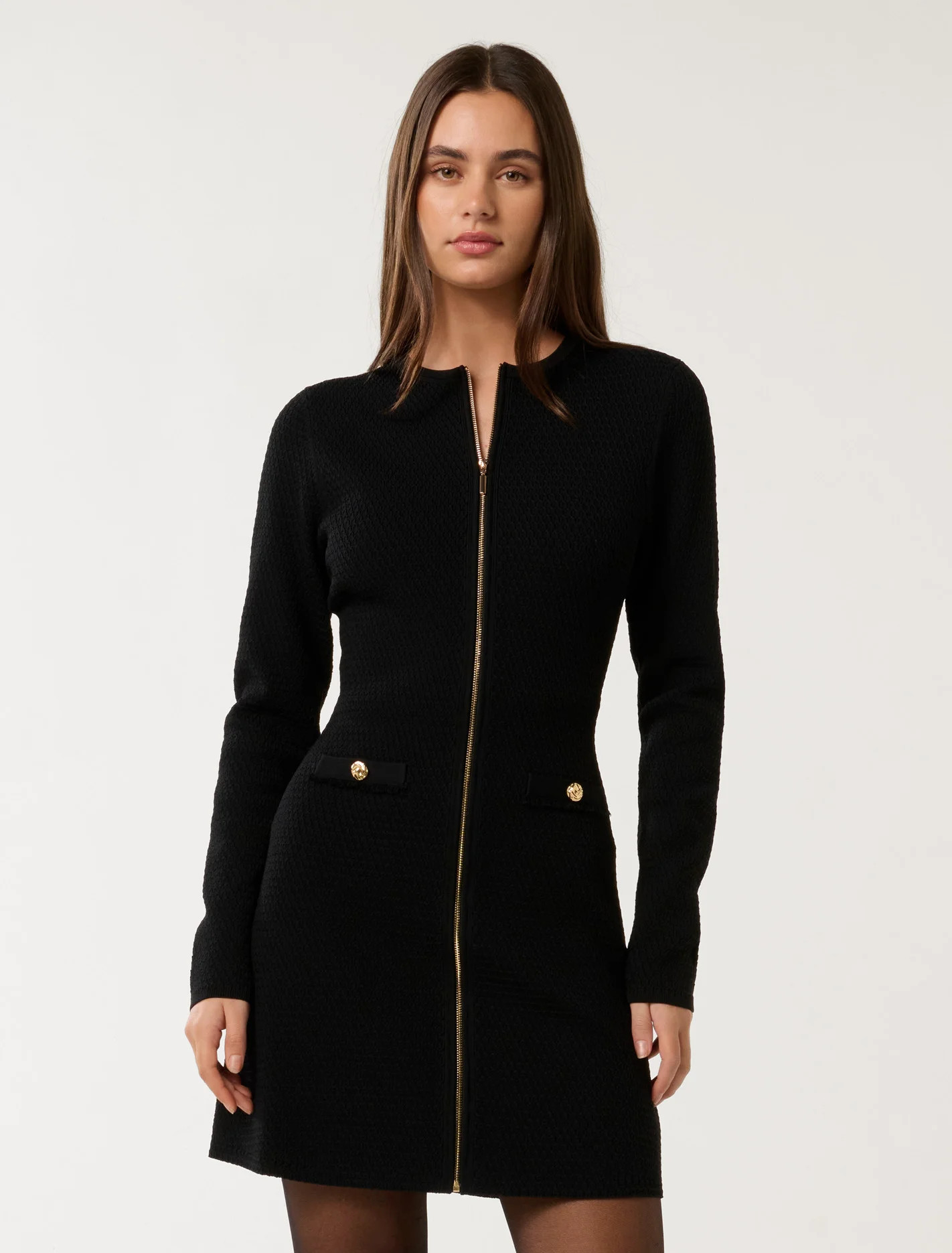 Dani Zip-Detail Mini Dress | Ever New (CA)