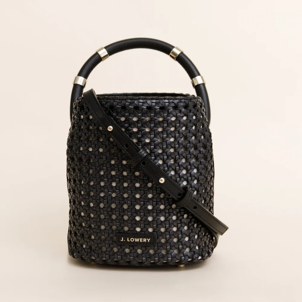 J. LOWERY MAX MINI Bucket Bag | Black Cane | J. LOWERY