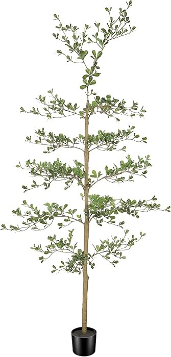 Black Olive Tree Artificial- 6ft Faux Black Olive Tree with Natural Trunk and Realistic Leaves - ... | Amazon (US)