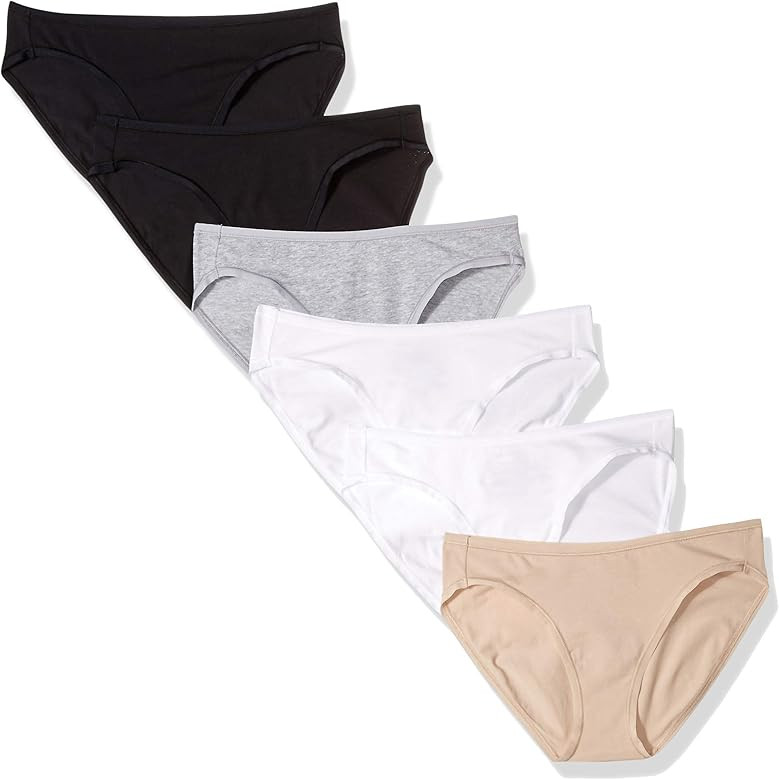 Amazon Essentials Women's Cotton Stretch Bikini Panty | Amazon (US)